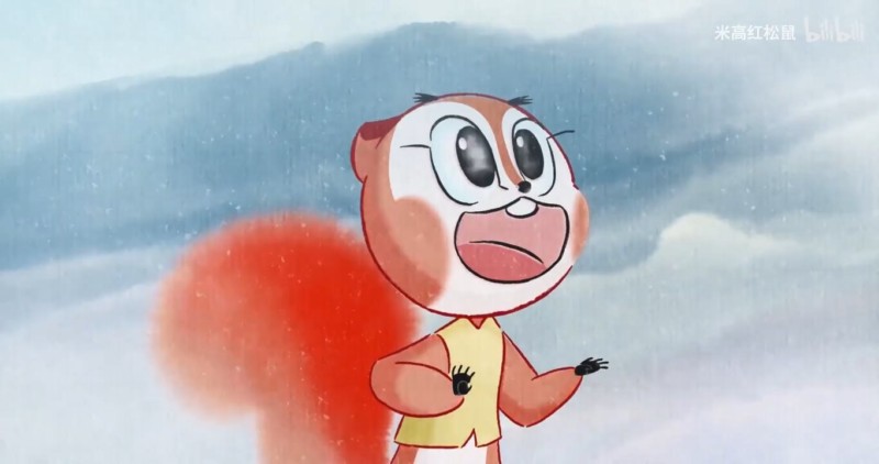 中国のデジタル水墨アニメ映画 紅松鼠米高 Red Squirrel Mai が可愛い 中国アニメブログ ちゃにめ
